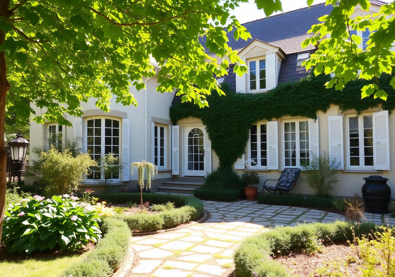Maison familiale et son jardin